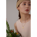 Yhpup Golden Water Drop Pendant Collar Necklace Stainless Steel Jewelry Stylish Chain Бежутерия Женская Колье 2022 Gala Gift - Necklace - AliExpress