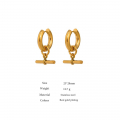 Yhpup Stainless Steel Unusual Earrings Statement Metal Golden Geometric Huggie Earrings Trendy Jewelry For Women Office Gfit - Hoop Earrings - AliExpress