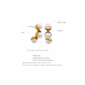 Yhpup New Imitation Pearls Stainless Steel Gold Color Unique Stud Earrings Korean Fashion Jewelry For Women Romantic Charms - Stud Earrings - AliExpress