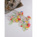 Yhpup Summer Colorful Handmade Flower Long Drop Dangle Earrings 2023 Women Party Bohimia Fashion Y2K Sweet Charm Hanging Jewelry| |   - AliExpress