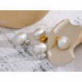 Yhpup 316 Stainless Steel Imitation Pearl Beads No Scratches Stud Earrings Daily Chic Fashion Japan Simple Ear Jewelry for Women| |   - AliExpress