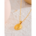 Stainless Steel Charm Statement Bijoux | Stainless Steel Necklace - 18k Gold Color - Aliexpress