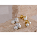 Yhpup New Imitation Pearls Stainless Steel Gold Color Unique Stud Earrings Korean Fashion Jewelry For Women Romantic Charms - Stud Earrings - AliExpress