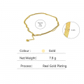 Yhpup Charm New Geometric Snake Chain Necklace Trendy Stainless Steel Jewelry Golden Metal Texture брелок Women Waterproof Gift