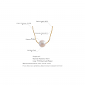 Yhpup 15mm Korean Style Big Imitation Pearl Chain Stainless Steel Necklace Jewelry Women Gold Color Pvd Plated Elegant Gala New