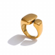 Yhpup-Stainless-Steel-Smooth-Metal-Geometric-Cast-Golden-Ring-for-Women-Charm-Texture-Rust-Proof-Fashion