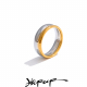 Yhpup Size 678 Stainless Steel Fashion Ring 2025 Double Color PVD Plated Trendy Casting Design Jewelry for Women Daily Wear